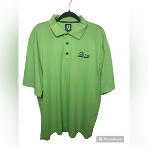 FootJoy green short sleeve golf polo shirt. Bear Trap Dunes. XL